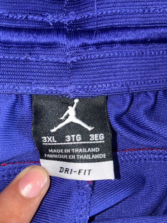 Jordan Dri-FIT Mesh-Panel Basketball Shorts Blue/Red/White (W:32) (L:24)