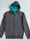 Puma | Grey Teal Zip Hoodie | (M)