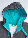 Puma | Grey Teal Zip Hoodie | (M)