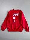 Nike Vintage Original Sports Logo Crewneck Sweatshirt Red (M)