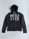 Hollister | Black Graphic Zip Hoodie | (M)