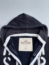 Hollister | Black Graphic Zip Hoodie | (M)