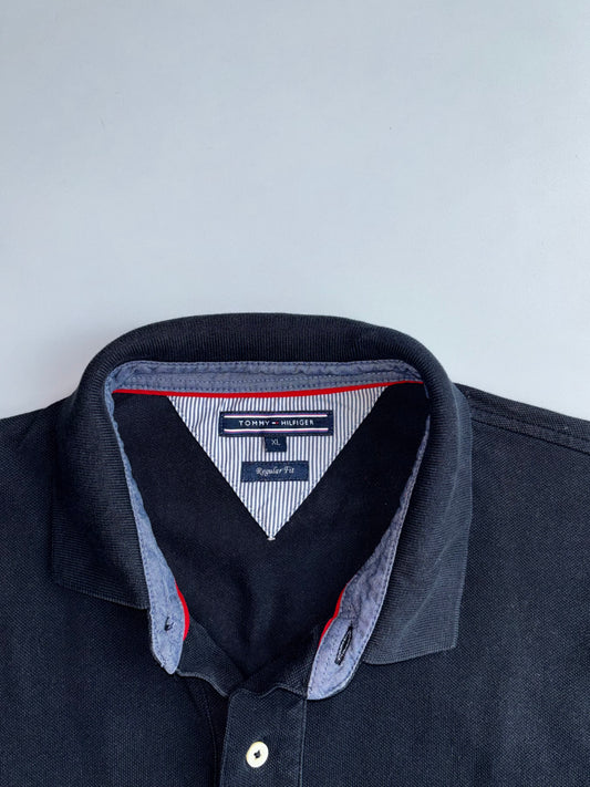 Tommy Hilfiger | Black Polo | (XL/2XL)