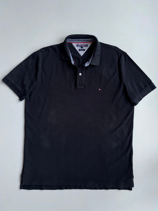 Tommy Hilfiger | Black Polo | (XL/2XL)