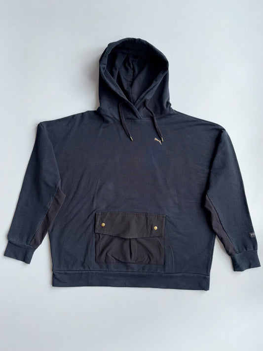 Puma | Black Pocket Hoodie | (XL)