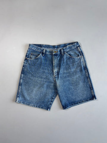 Wrangler Denim Shorts Medium Wash (W:36) (L:21.5)