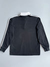 Adidas | Black White Stripe Rugby Polo | (L)