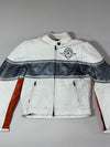 Vintage Akoury Leather Café Racer Moto Jacket (XS)