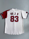Vintage | White Red Baseball Jersey | (XL)