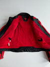 Dainese Red & Black Genuine Leather 2-Piece Motorcycle Racing Suit (PADDED) w/ Back hump (Jacket size :M/L) (Biker Pant : W:38|L:38)