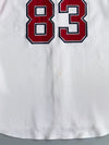Vintage | White Red Baseball Jersey | (XL)
