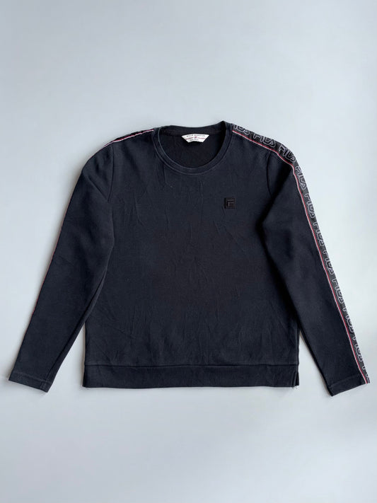 Fila | Black Taped Sweatshirt | (S)