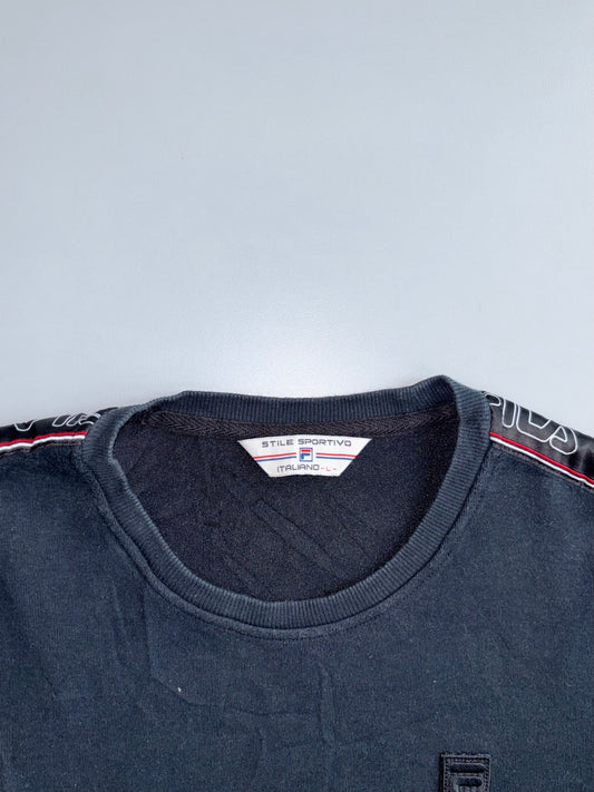 Fila | Black Taped Sweatshirt | (S)