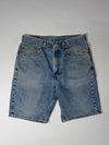 Levi’s 505 Regular Fit Denim Shorts Light Wash (W:32) (L:20.5)