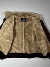 Identity Wear Brown Faux Shearling Bomber Jacket (2XL)