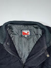 Kingsman Wool & Leather Varsity Jacket  Black wool body, leather sleeves (3XL)