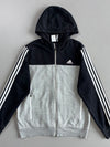 Adidas Colorblock 3-Stripe Zip Hoodie (M)