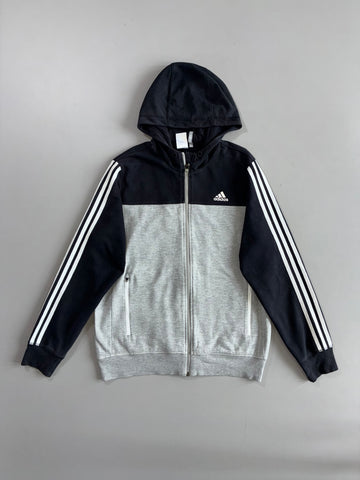 Adidas Colorblock 3-Stripe Zip Hoodie (M)