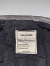 Zadig & Voltaire Black Leather Moto Jacket  Zip pockets (XS)