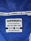 Superdry Track & Field Embroidered Zip Hoodie Blue (S)