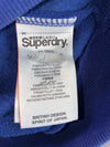 Superdry Track & Field Embroidered Zip Hoodie Blue (S)