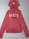 Roots Pink Vintage Wash Zip Hoodie Women's (XS)