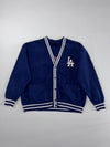LA Dodgers MLB Striped Button-Up Cardigan Navy (XL)
