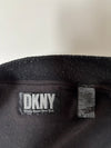 DKNY Equipment Black Striped Varsity Bomber Jacket (L/XL)