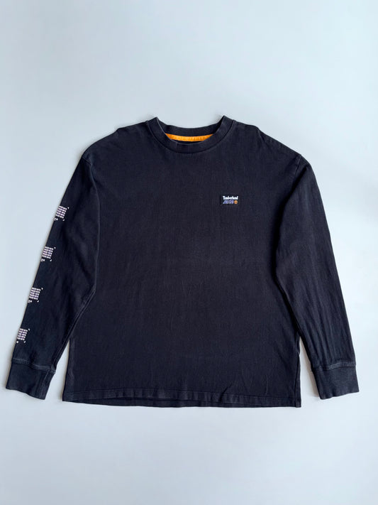 Timberland | Black Graphic Long Sleeve Tee | (XL)