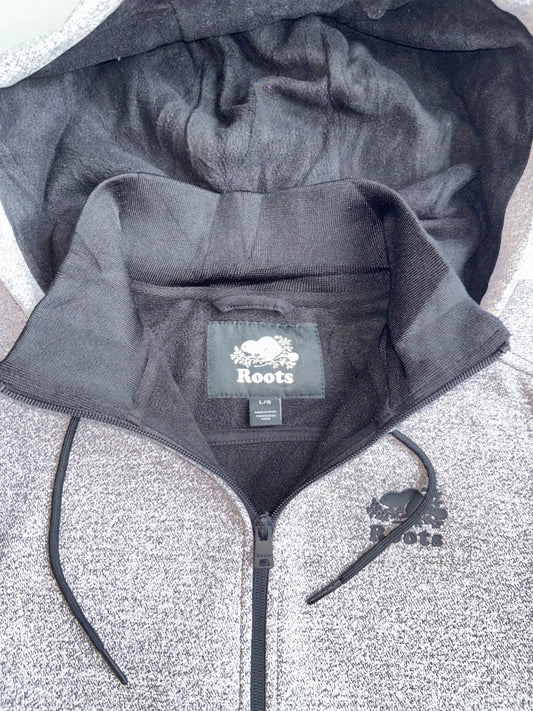 Roots | Grey Zip Hoodie | (L)