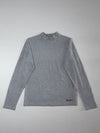 Yankees MLB Grey Mock Neck Long Sleeve Top – Embroidered wordmark (S)
