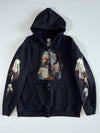 Rock Eagle Native American Graphic Zip Hoodie (M)