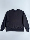 Champion | Black Reverse Weave Sweatshirt | (XL)