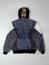 Carhartt Colorblock Patchwork Hooded Jacket Camo-lined hood, multi-tone panels (M)