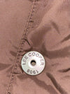 Vintage Lee Cooper Brown Western Puffer Jacket suede yoke panel, corduroy trim, (M)