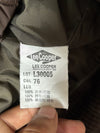 Vintage Lee Cooper Brown Western Puffer Jacket suede yoke panel, corduroy trim, (M)