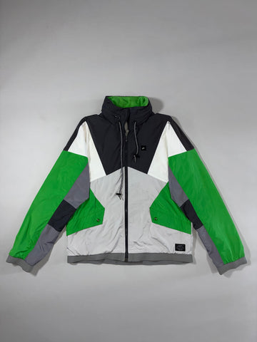 Nike Sportswear Colorblock Windbreaker – Green/Black/Grey (M)