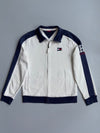 Tommy Hilfiger | White Navy Track Jacket | (M)