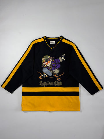 Napoleon Club Skater Graphic Hockey Jersey – Black/Yellow (XL)