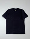 Lacoste Outline Croc Logo Tee – Black, tonal embroidered gator, (M)