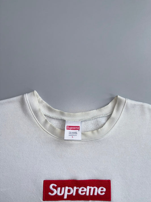 Supreme | White Box Logo Crewneck | (M/L)