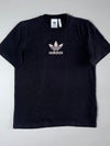 Adidas Trefoil Logo Tee – Black, classic chest logo, (L)