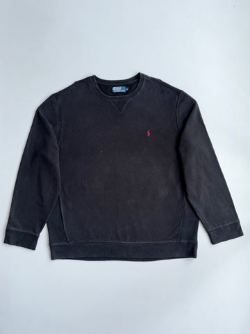 Polo Ralph Lauren | Black Crewneck Sweatshirt | (2XL)