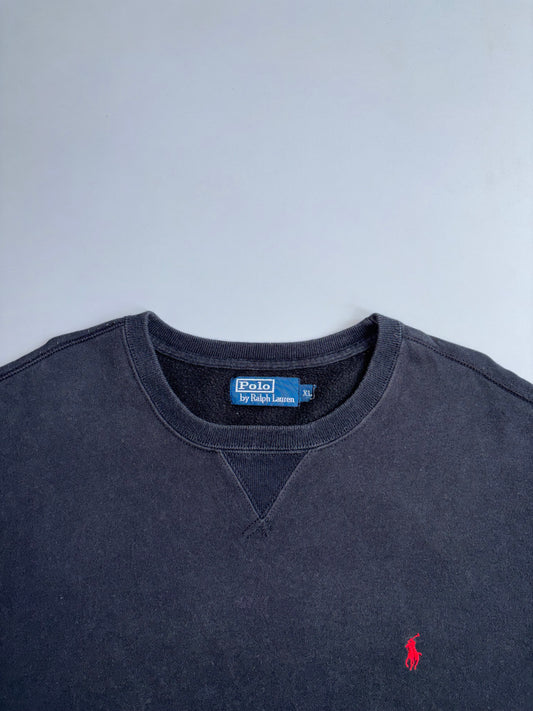 Polo Ralph Lauren | Black Crewneck Sweatshirt | (2XL)