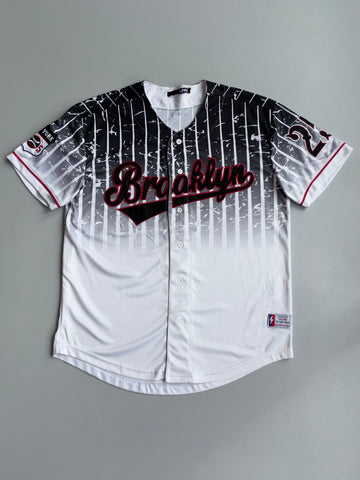 Live | Black White Brooklyn Baseball Jersey | (L)