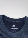 Nike Multi-Swoosh Embroidered Tee – Navy, tri-color logo placements, (L)
