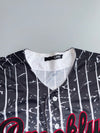 Live | Black White Brooklyn Baseball Jersey | (L)