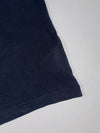 Nike Multi-Swoosh Embroidered Tee – Navy, tri-color logo placements, (L)
