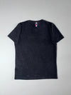 Le Coq Sportif Spellout Tee – Charcoal heather, front logo print (M)