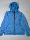 ThermoControl x Hang Ten Blue Hooded Windbreaker – Lightweight packable jacket, (S/M)